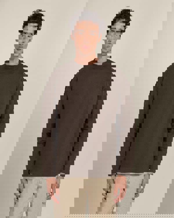 Larsson & Co Praesto - Oversized Stepped Hem Sweatshirt