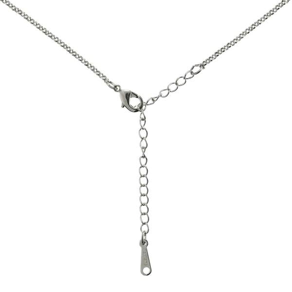 Halo Drop Pendant Necklace with Swarovski Crystals - namana.london