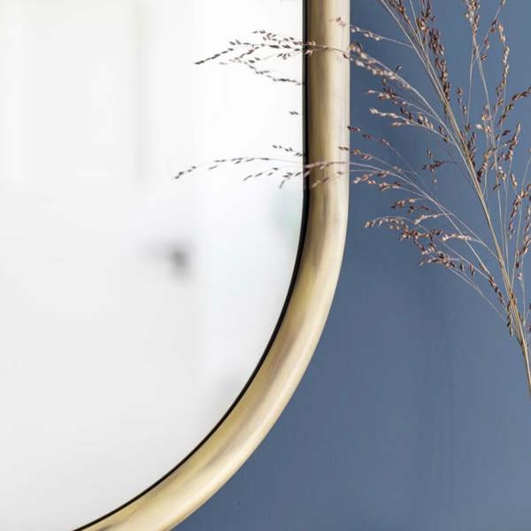 Abode Home & Gifts Antique Brass Arched Mirror