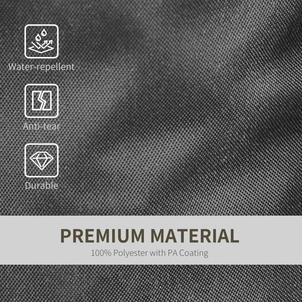 Close up of black anti-tear, water-repellent sandbag fabric material