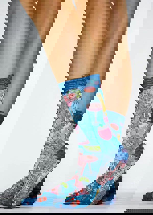 Jemsox SUMMER DRINKS Ladies Novelty Gift Socks
