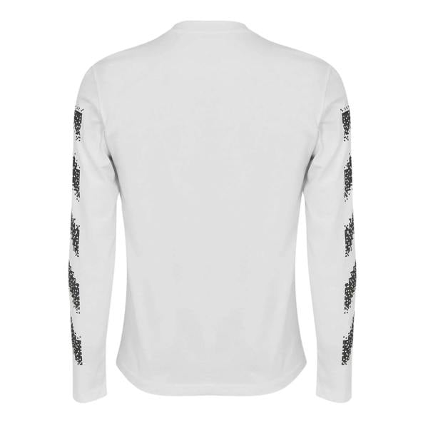 Off White Mens Crew Neck Regular T-Shirt - White/Black - 