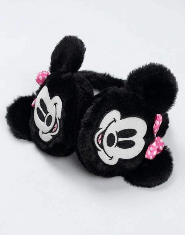 Disney Girls Black Minnie Earmuffs (One Size)