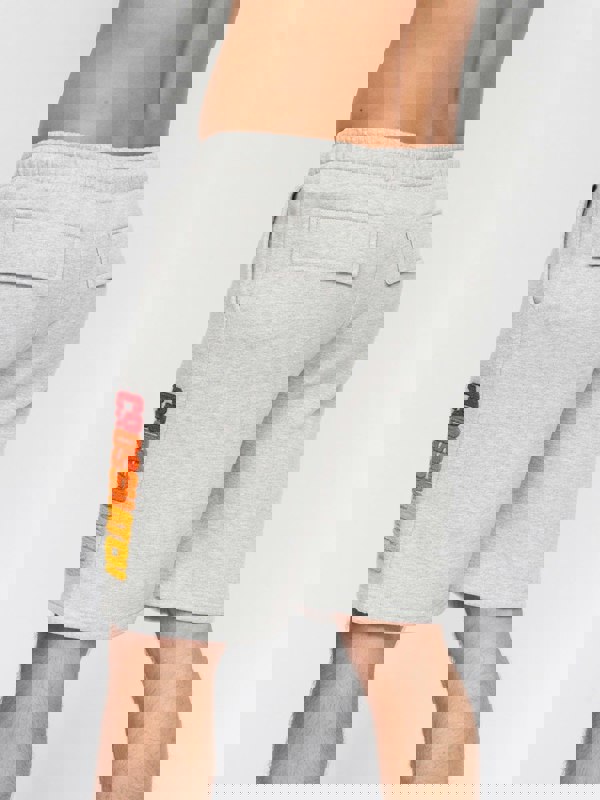 Crosshatch Flocked Shorts Grey Marl