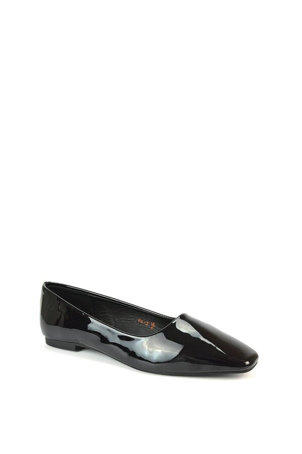 XY LONDON Square Toe Slip On Flat Heel Ballerina Pumps