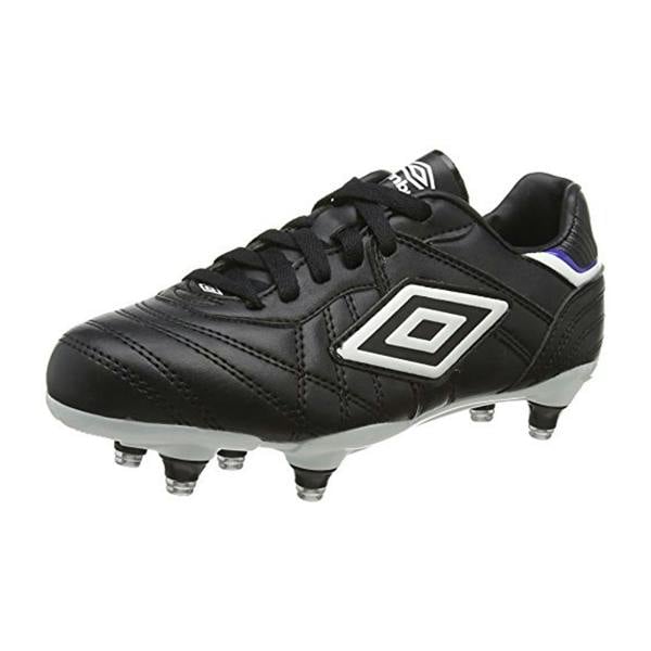 Umbro Childrens/Kids Speciali Eternal Club Firm Ground Football Boots - Black/White/Royal Blue - 