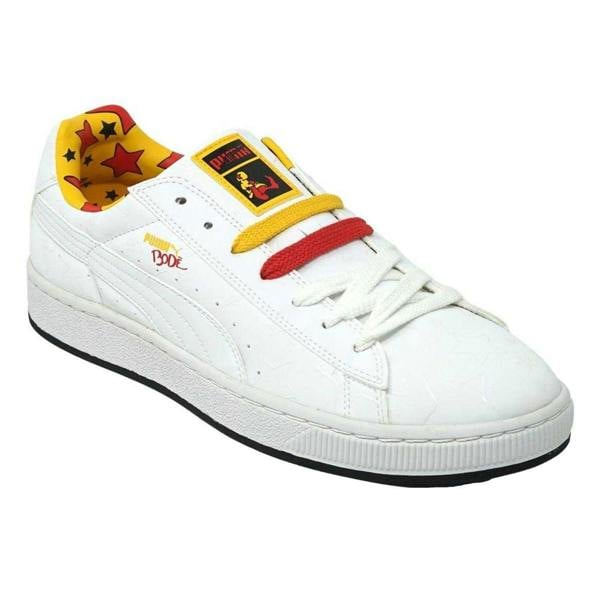 Puma Unisex Adult Basket II Bode Logo Trainers - White/Yellow/Red - 