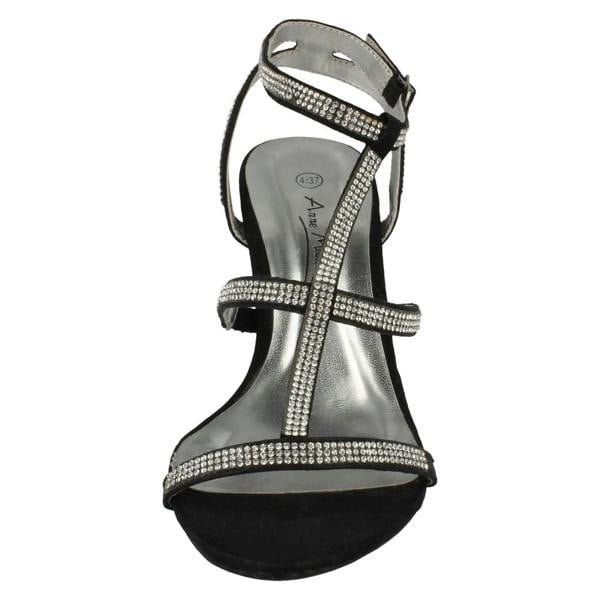 Anne Michelle Ladies Anne Michelle Bar Strap Heeled Sandal
