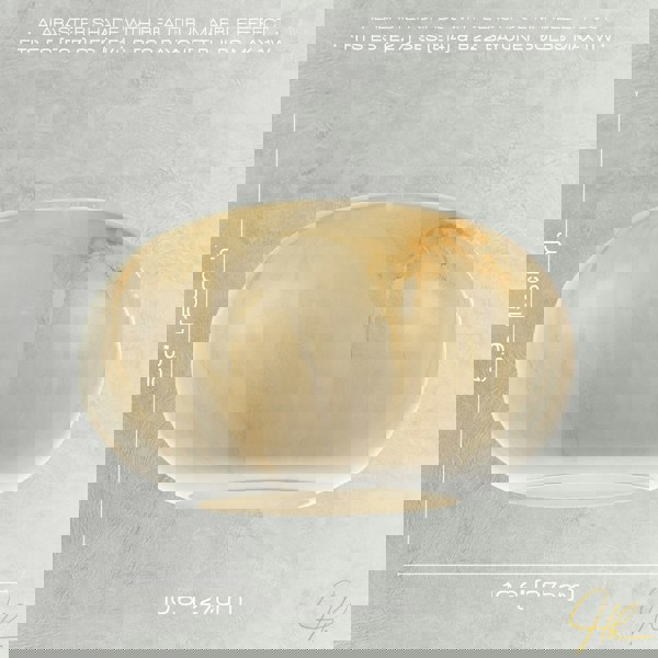 Amber Tinted Alabaster Glass Pendant Shade with Marble Effect Finish Image 6