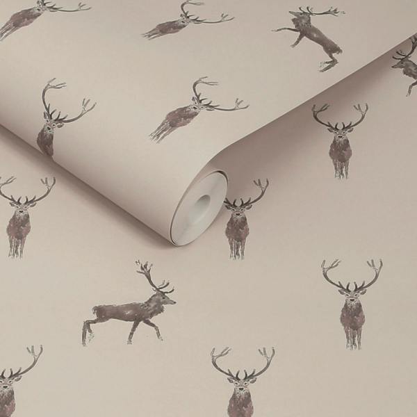 Sophie Allport Highland Stag Rutland Stone Wallpaper