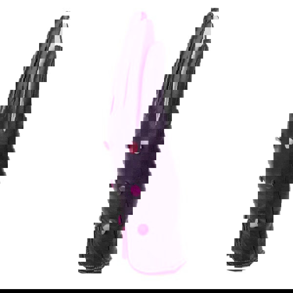 Embassy London Toasty - Purple - Women's quality purple Italian leather gloves wool lined