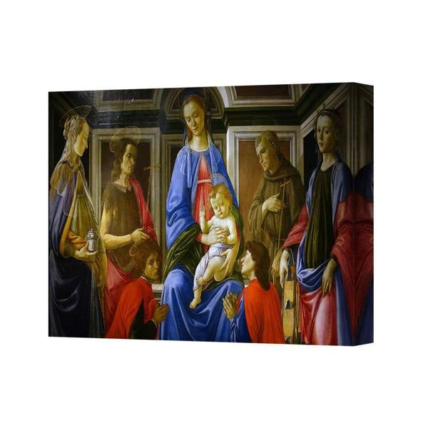 Benjamin Tate Design Madonna And Child With Saints Renaissance Canvas Wall Art