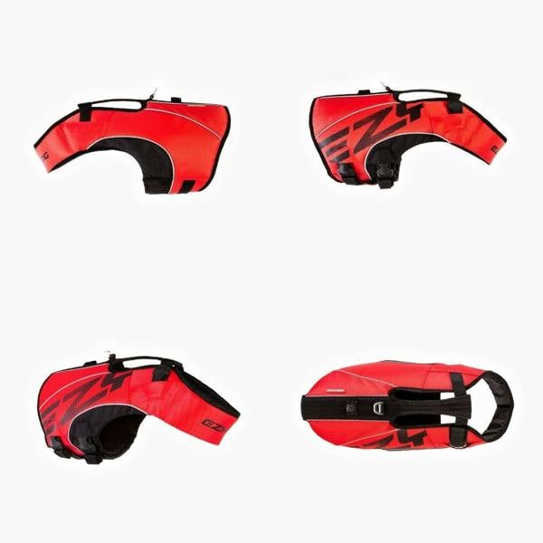 EzyDog DFD X2 Boost Dog Life Jacket in Red