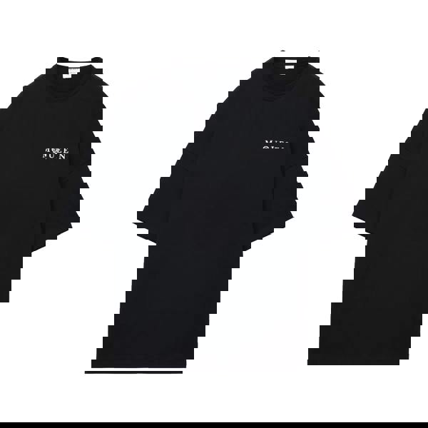 Alexander Mcqueen Vertical Back Logo Oversized T-Shirt   in  Black