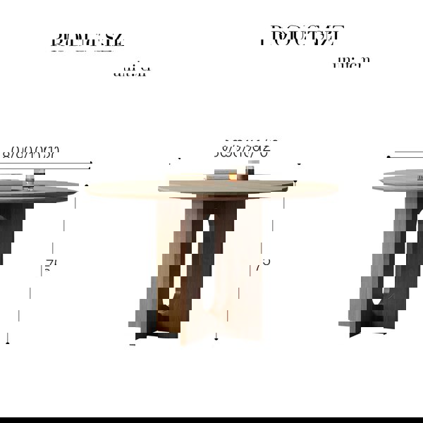Rit Concept Toure Round Dining Table, Sintered Stone