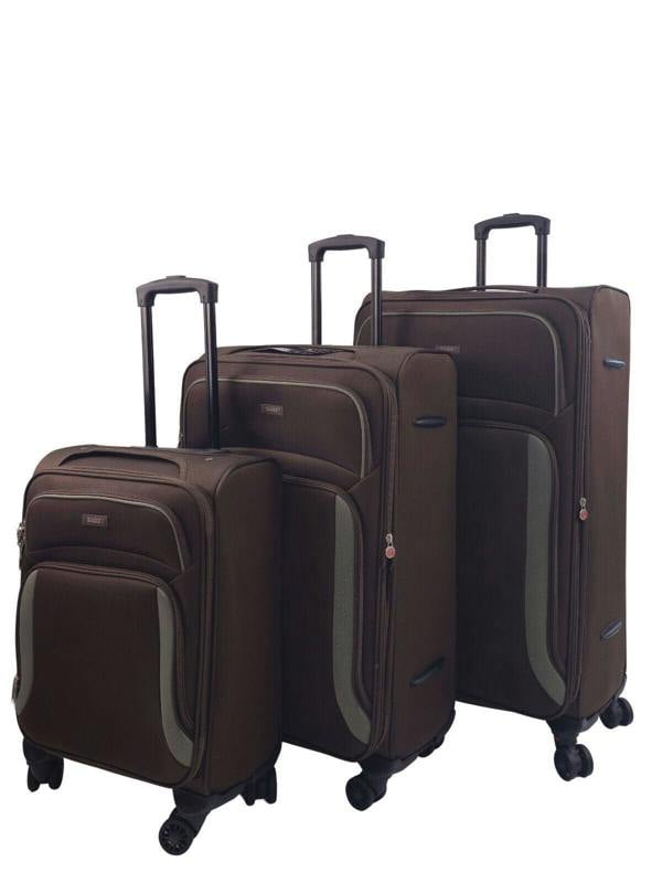 Eagle Luggage Soft Shell Suitcase Luggage Set Travel Light Carry On Cabin Bag