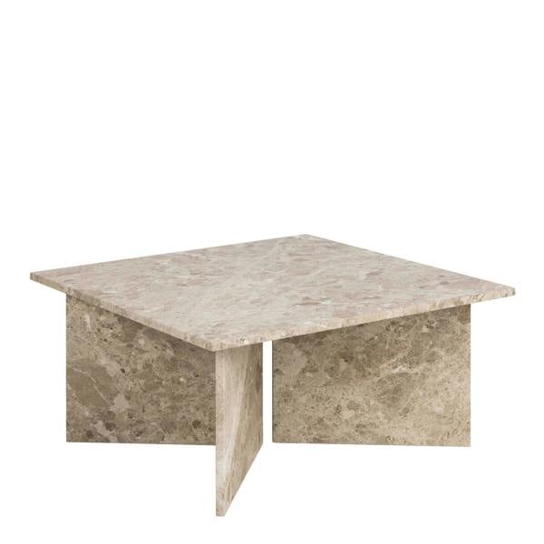 Wyld Haus Singapore Latte Brown Marble Square Coffee Table