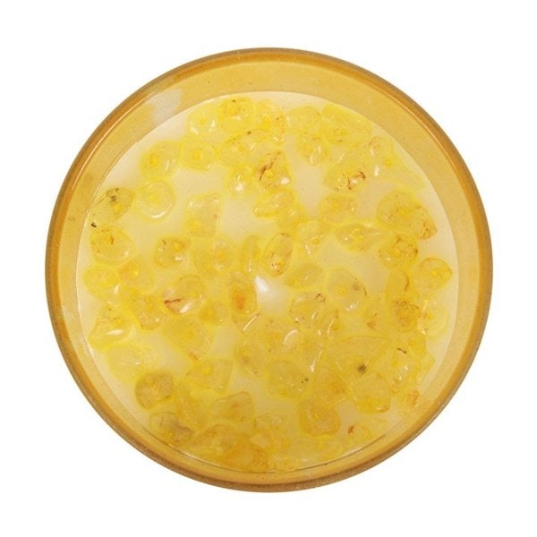 Serano Solar Plexus Chakra Lemon Crystal Chip Candle
