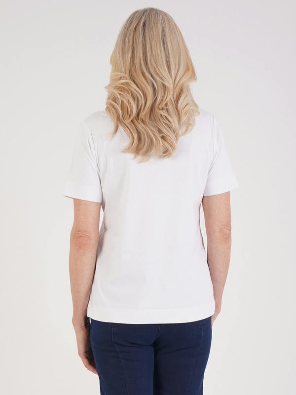 TIGI Lattice Neckline Detail Top