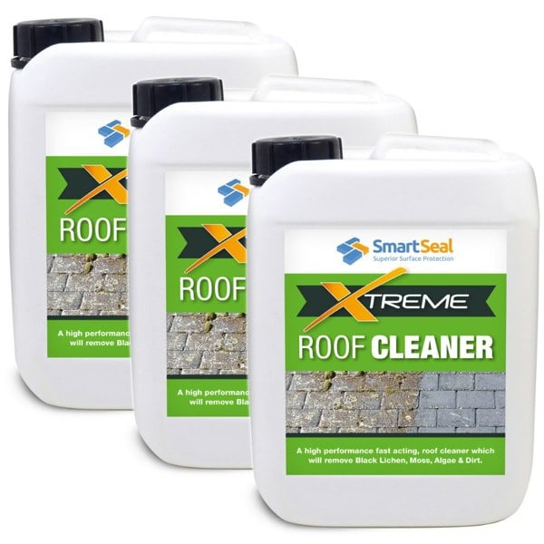 Smartseal Roof Cleaner Xtreme Removes Moss, Dirt, Algae & Grime - 15 Litres (3x 5L)