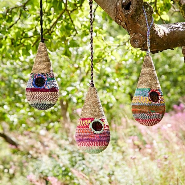Paper High Teardrop Recycled Cotton Birdhouse