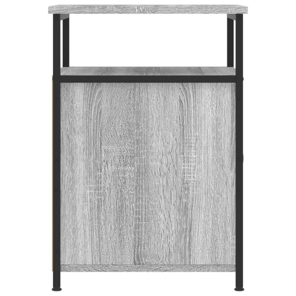 Berkfield Bedside Cabinet Grey Sonoma 40x42x60 cm Engineered Wood