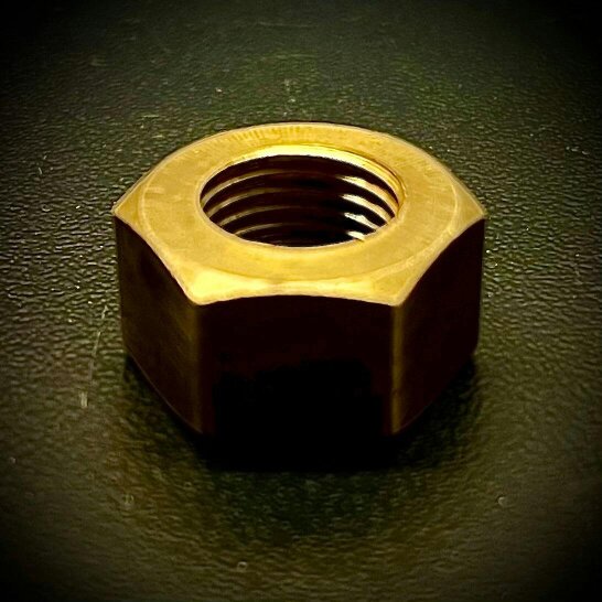 Fixaball UNF Full Hexagon Nut Brass 1/2" 5/8"