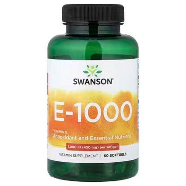 Swanson E-1000 Vitamin E - 100 softgels