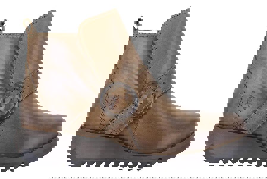 Fly London Sias Womens Wedged Heeled Chelsea Zip Up Ankle Boots