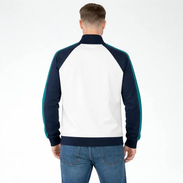Fred Perry Contrast Sleeve Track Top Jacket Snow White