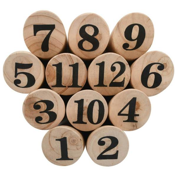Berkfield Number Kubb Game Set Wood