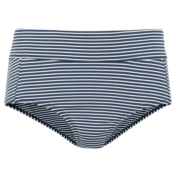Regatta Womens Paloma Seeksucker Stripes Swim Briefs - Navy/White