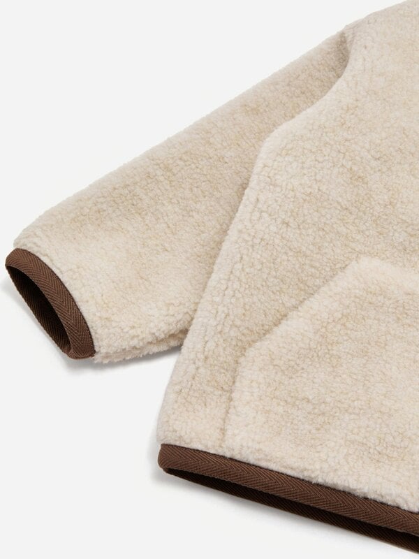 Moncler Enfant Baby Boys Teddy Fleece Zip Up Top in Beige