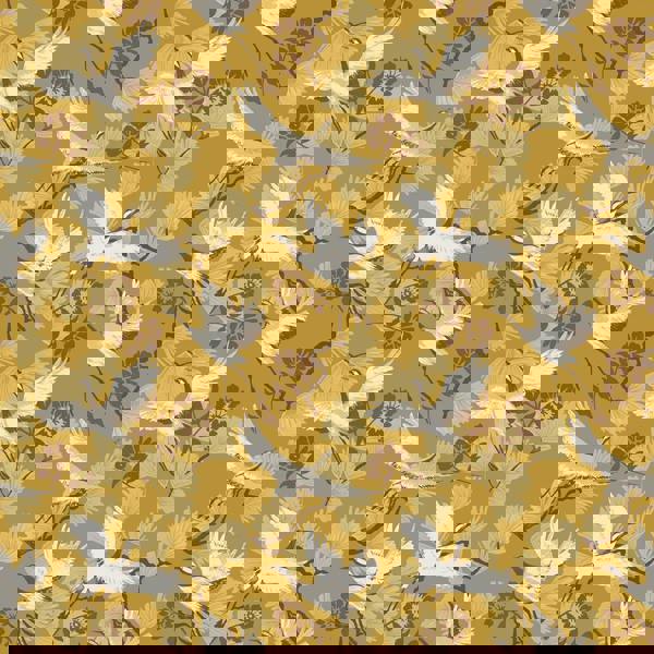 Furn Demoiselle Wallpaper - Mustard Yellow