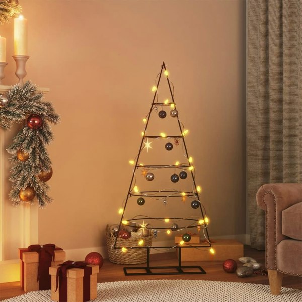 Berkfield Metal Christmas Tree for Decoration Black 125 cm