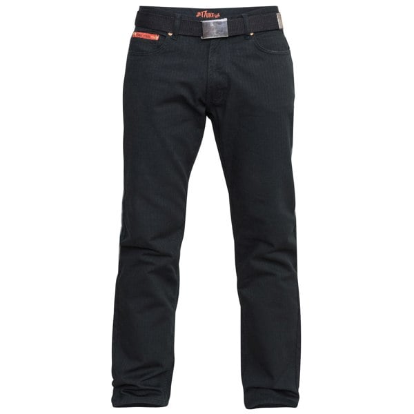 Duke Mens D555 London Mario Bedford Cord Kingsize Trousers - Black