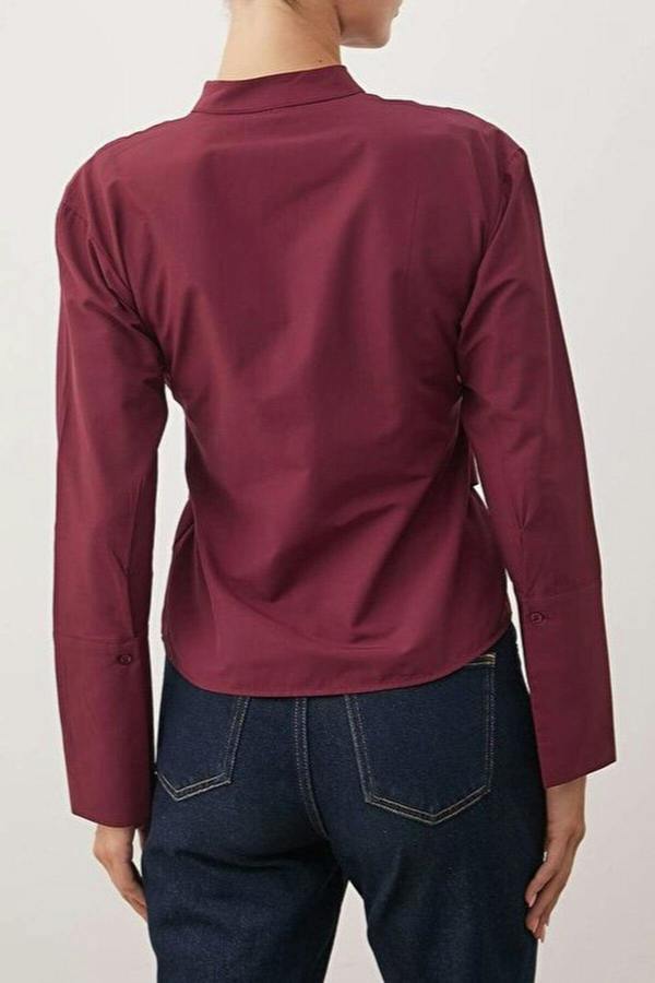 WOVCOR Belted & Snap-Front Adjustable Shirt
