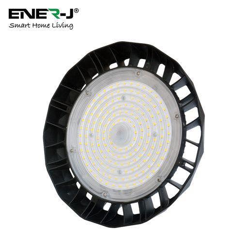 ENER-J 200W Pro UFO High Bay Light, 160 Lm/Watt, Power Adjustable (200W-160W-120W), CCT Adjustable, 1 Meter Output Cable, IP65, 5 Years Warranty