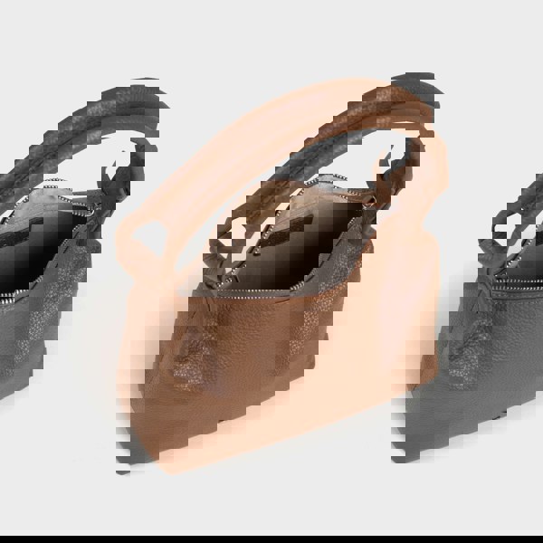 Assots London 'CITY BAG' Tan Soft Pebble Grain Real Leather Shoulder Bag