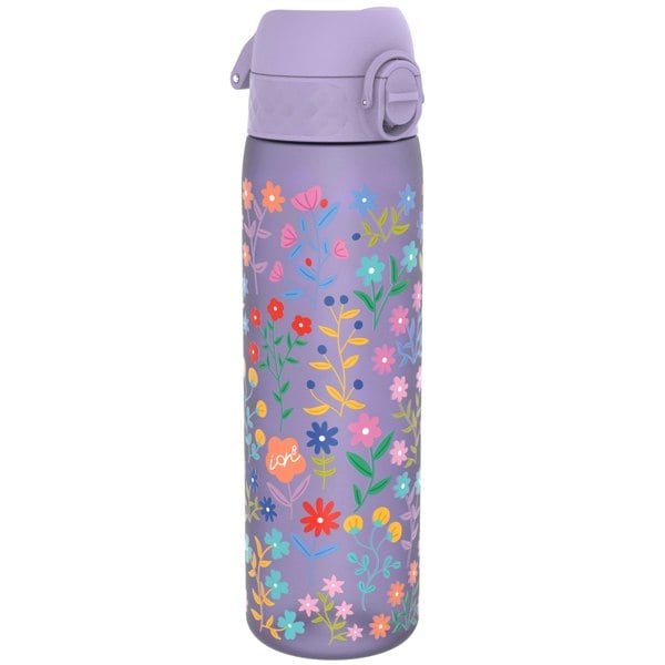 ION8 Leak Proof Slim Water Bottle, Recyclon, Ditsy Floral, 500ml (18oz)