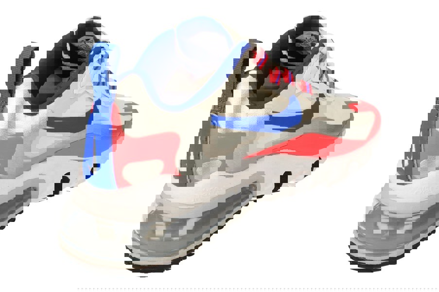 Nike Womens Air Max 270 React Cw3094 Cw3094-100 100 - White Racer Blue Flash Crimson 100 - Photo 2