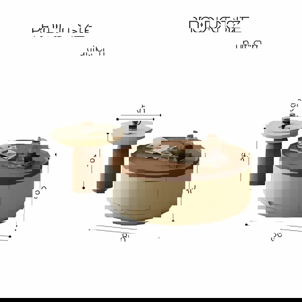 Rit Concept D'Angelo Round Coffee Table Set With Storage