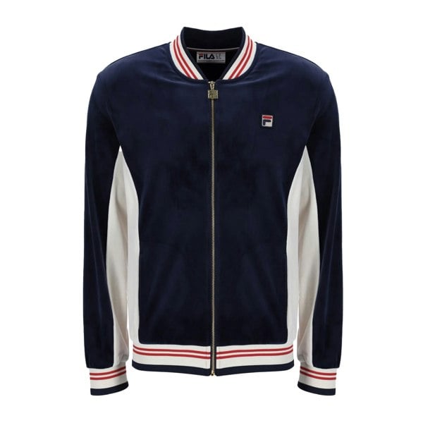 Fila Miguel Velour Archive Baseball Track Top Jacket Fila Navy/Gardenia/Fila Red