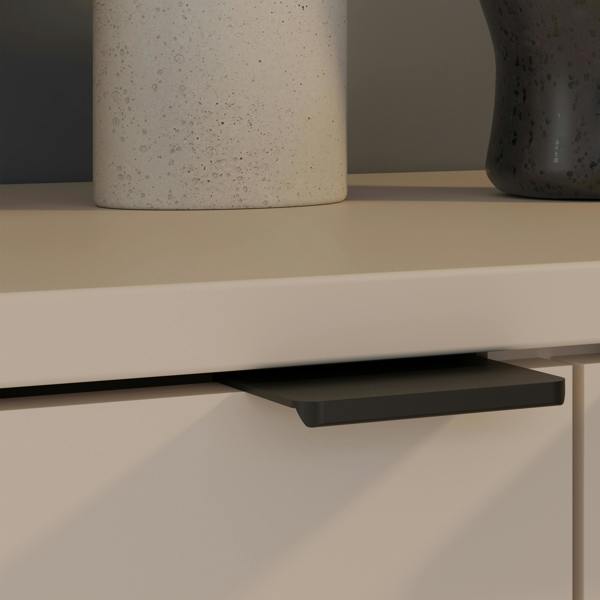 Furniture To Go Ganymede TV Unit with Open Shelf, Drawer & 2 Doors in Sand