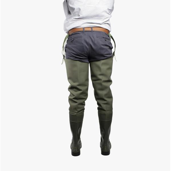 Amblers Safety FORTH Safety Thigh Waders in Green