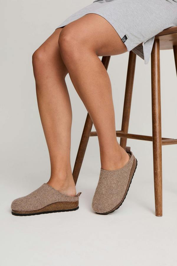 Jamie Mule Slippers in Mink - Pajamas