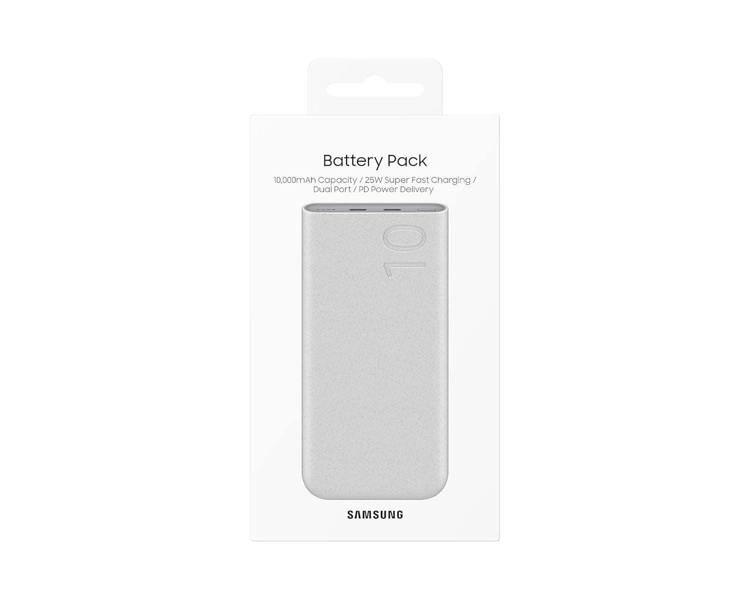 Samsung 10000mAh 25W Dual USB C Port Wireless Super Fast PD Battery Pack Beige - EB-U2510XUEGEU