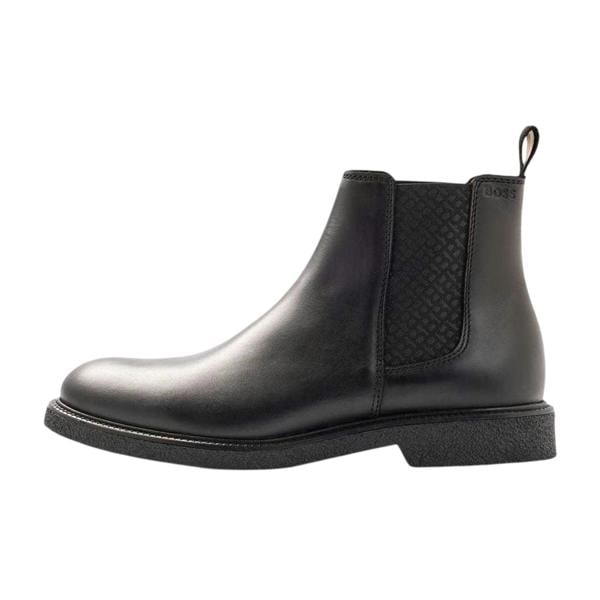 Boss Mens Tunley Cheb Leather Chelsea Boots - Black - 