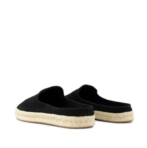 TOMS Santiago Suede Men's Black Mules