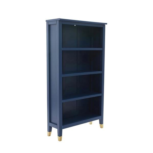 Palazzi Narrow Bookcase Blue H127 W69 D25cm